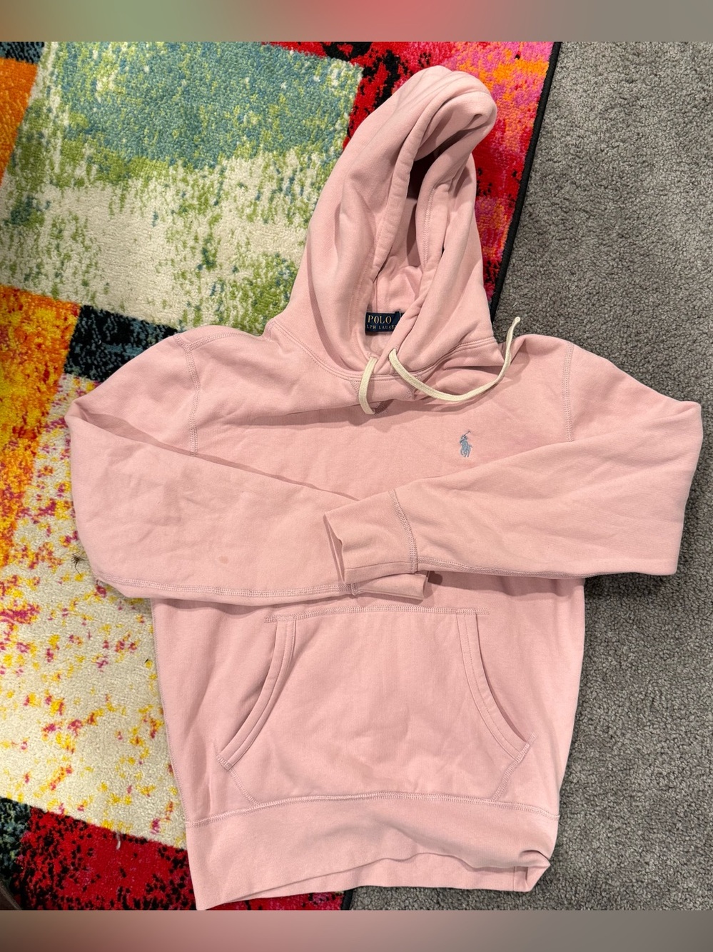 Polo by Ralph Lauren Light Pink Hooded Sweatshirt